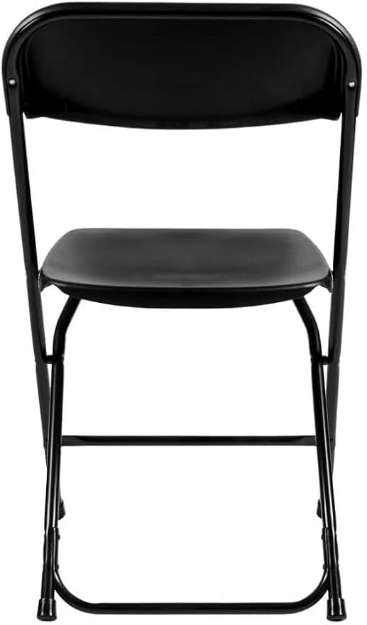 Plastic Folding Chair, 10 Pack, 650lb Weight Capacity - Indoor Outdoor, Portable, Stackable with Steel Frame - for Events, Office, Wedding, Party, Picnic, Kitchen, Dining