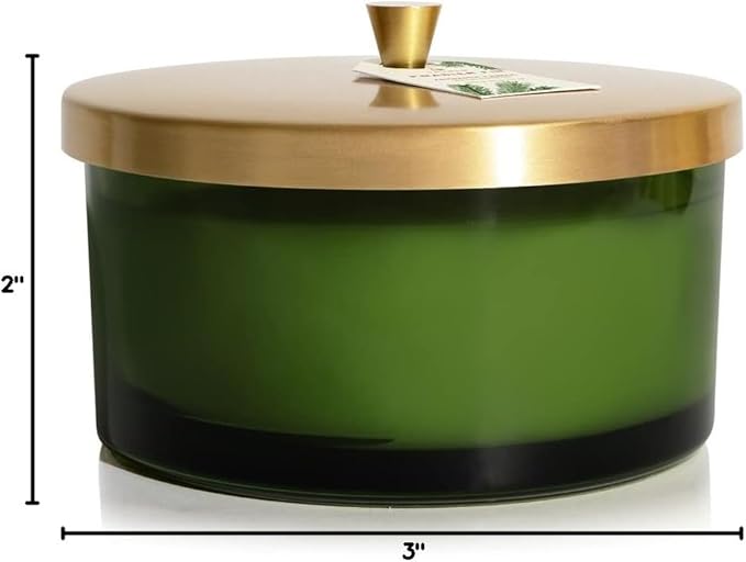 Thymes Frasier Fir Scented Candles for Home Decor – Green Heritage Holiday Candle – Notes of Siberian Fir Needles, Cedarwood & Sandalwood – Luxury Home Fragrance Gifts for Women & Men (4-Wick, 21 oz)