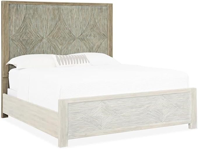 BOWERY HILL Modern/Contemporary Bedroom Panel Headboard in Brown Resin