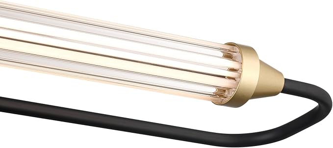 Possini Euro Design Nikola Modern Industrial Vintage Wall Light Bar Matte Black Hardwire 23 1/2" Fixture for Bedroom Bathroom Bedside Vanity House Living Room Home Mirror Hallway Dining Kitchen