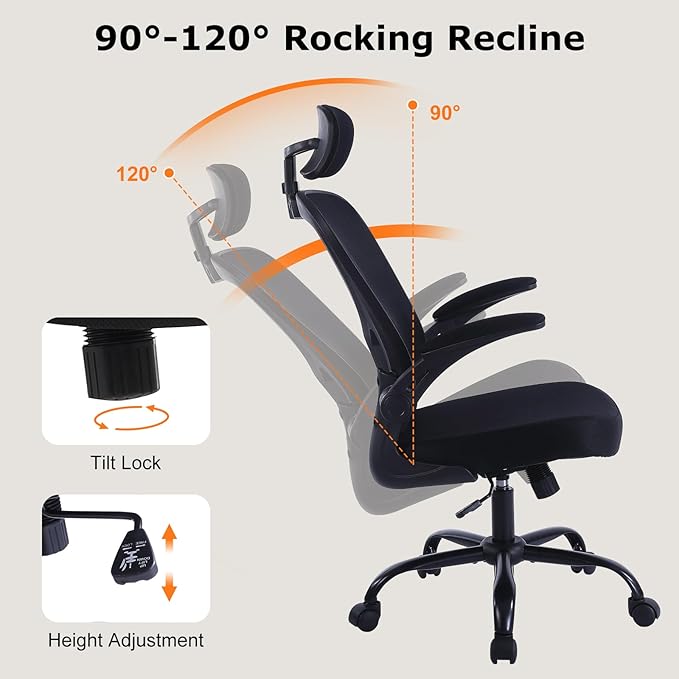 Office Chair Ergonomic Desk Chair Comfort Adjustable Height with Wheels,Lumbar Support Mesh Swivel Computer Home office chair ,Conference Room Chairs
