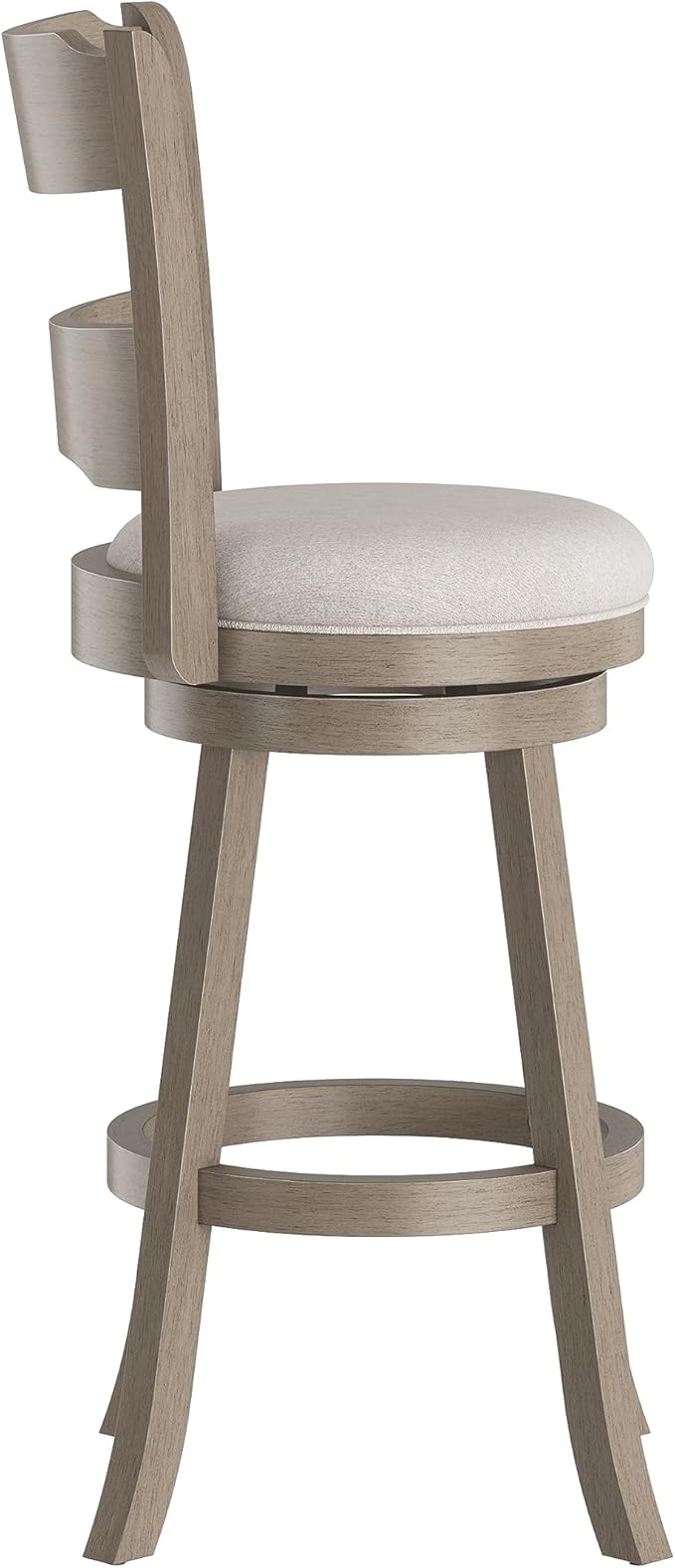 Hillsdale Arborwood Wood Bar Height Swivel Stool, Aged Greige