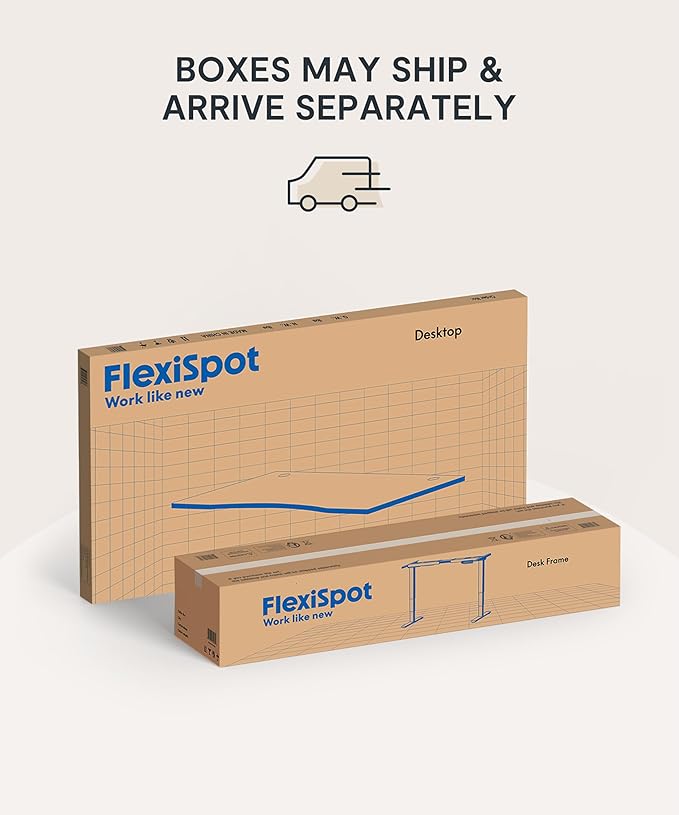 FlexiSpot E6 Bamboo 3-Stage Dual Motor 72 x 30 Electric Standing Desk Sit Stand Up Desk, Holds 220 lbs, Adjustable Height w/ Memory Presets, Solid Bamboo Desktop & White Frame, Ships in 2 Boxes