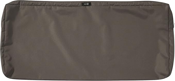 Classic Accessories 62-014-TAUPE-EC Ravenna Bench/Settee Cushion, 1 Count (Pack of 1), Dark Taupe, Patio Loveseat Cushion