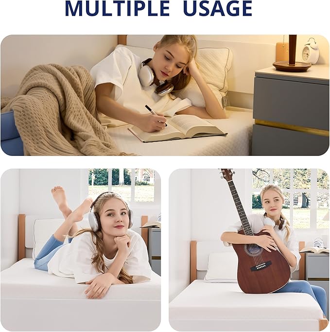 Twin Mattress 8 Inch Green Tea Memory Foam Mattress for Cool Sleep & Pressure Relief, Medium Feel Support, Fiberglass Free, Bed in a Box, Removable Washable Cover, CertiPUR-US Certified