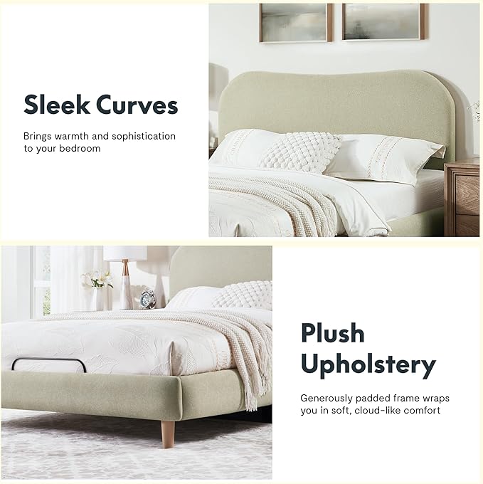 FLEXISPOT Queen All-in-One Adjustable Bed with 10" Gel Memory Foam Mattress, Linen Upholstered Bed Frame, Head & Foot Incline, Adjustable Headboard, 10-Year Warranty, Sage