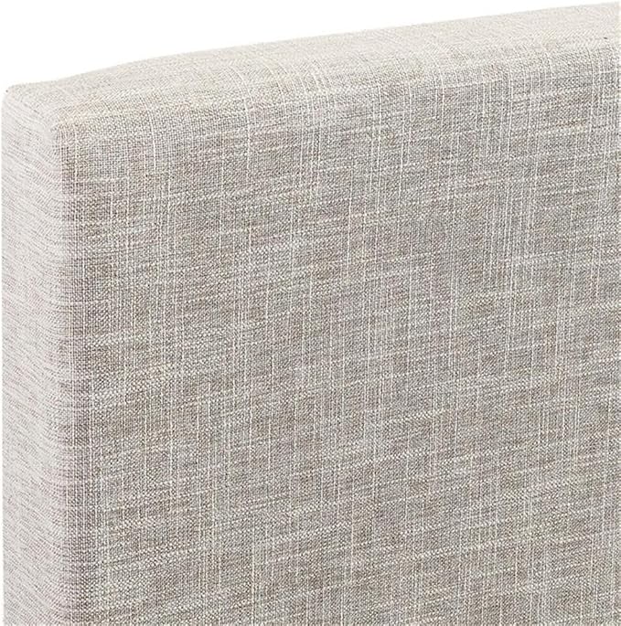 MAKLAINE Full/Queen Upholstered Linen Fabric Headboard in Beige