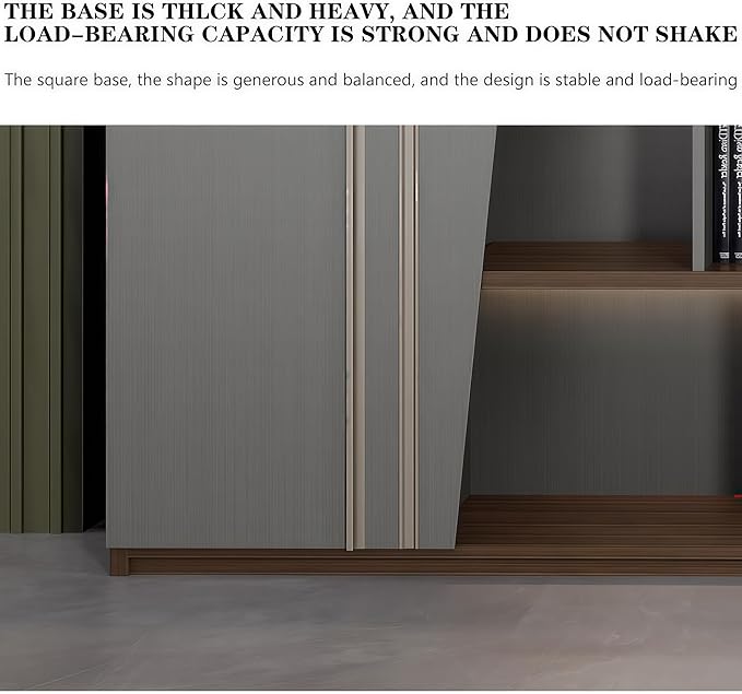 Modern Executive Desk, 141.7 inch L Shaped Desk with Storage, L Shape Corner Desk Drawers and Lockable Storage No Installation Required, Without Desk or Computer Chair (Filing Cabinet)