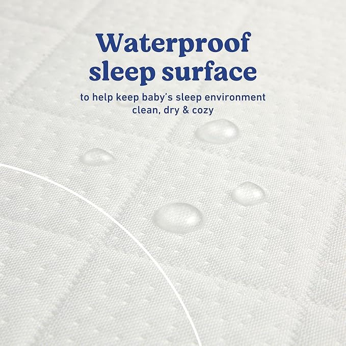 Graco Premium Crib Mattress & Protector Value Bundle (1-Pack) – Includes GREENGUARD Gold Certified Crib & Toddler Mattress, GREENGUARD Gold Certified Waterproof Protector