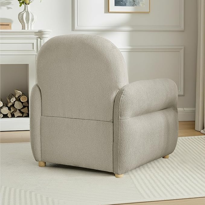 33.5" Mordern Accent Chairs,Reading Chair with Storage,Single Sofa in Chenille Fabric for Living Room, Bedroom and Compact Spaces. (Grey)