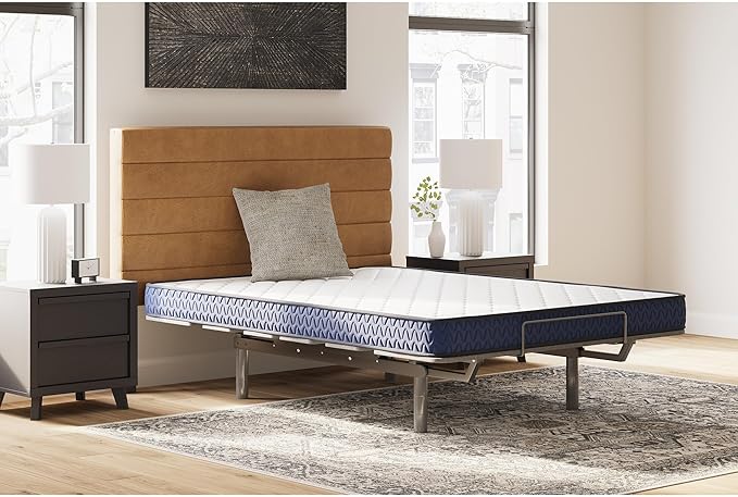 Signature Design by Ashley Full Size Firm 6 Inch Memory Foam Mattress, Super Soft Foam with Breathable Quilted Cover, Fiberglass Free, Mattress A Box, Adjustable Base Compatible, Limited Warranty