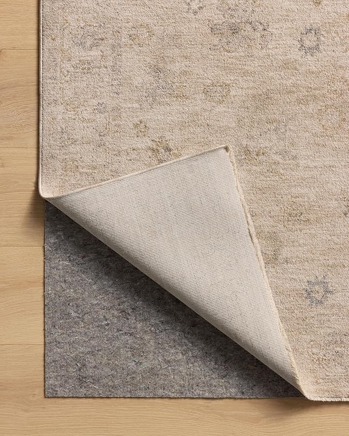 Loloi Chris Loves Julia Louisa Collection LOI-01 Oatmeal/Stone 3'-6" x 5'-6", .38" Pile Height, Accent Rug