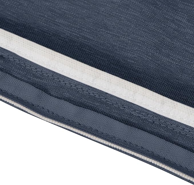 Classic Accessories Montlake FadeSafe Water-Resistant 23 x 23 x 5 Inch Outdoor Seat Cushion, Outdoor Chair Cushion, Heather Indigo Blue, Outdoor Chair Cushions, Patio Chair Cushions, Patio Cushions