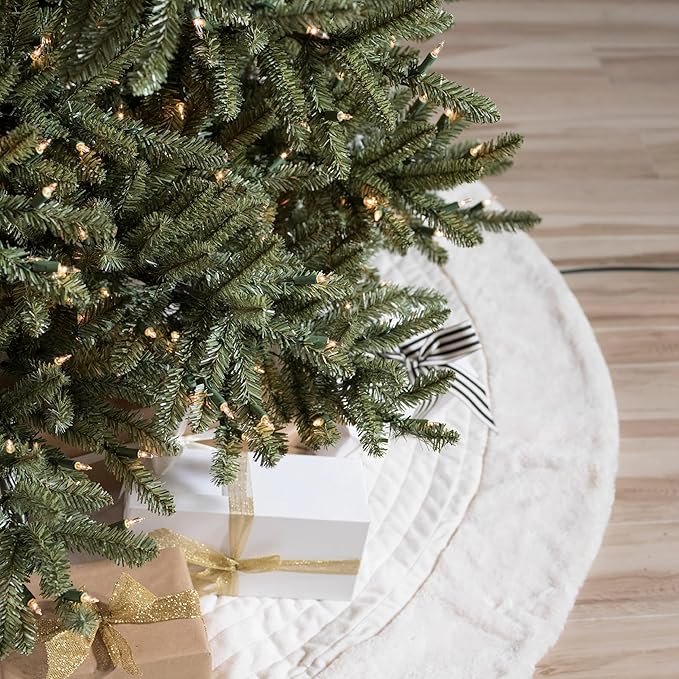 Balsam Hill 5.5 ft Unlit Classic Blue Spruce - Artificial Christmas Tree with Premium Stand for Indoor Holiday Decorating