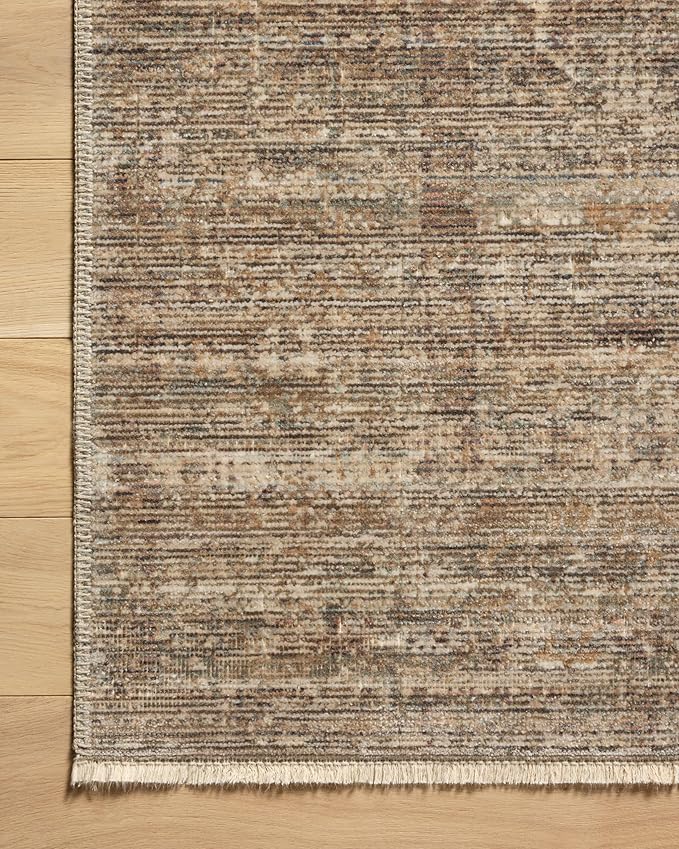 Loloi Amber Lewis Molly Collection MOL-07 Tobacco/Sage 2'-3" x 3'-10" Low Pile Accent Rug