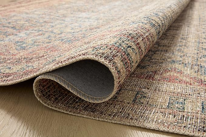 Loloi Angela Rose Aubrey Collection AUB-03 Ocean/Spice 2'-0" x 5'-0", .19" Pile Height, Accent Rug