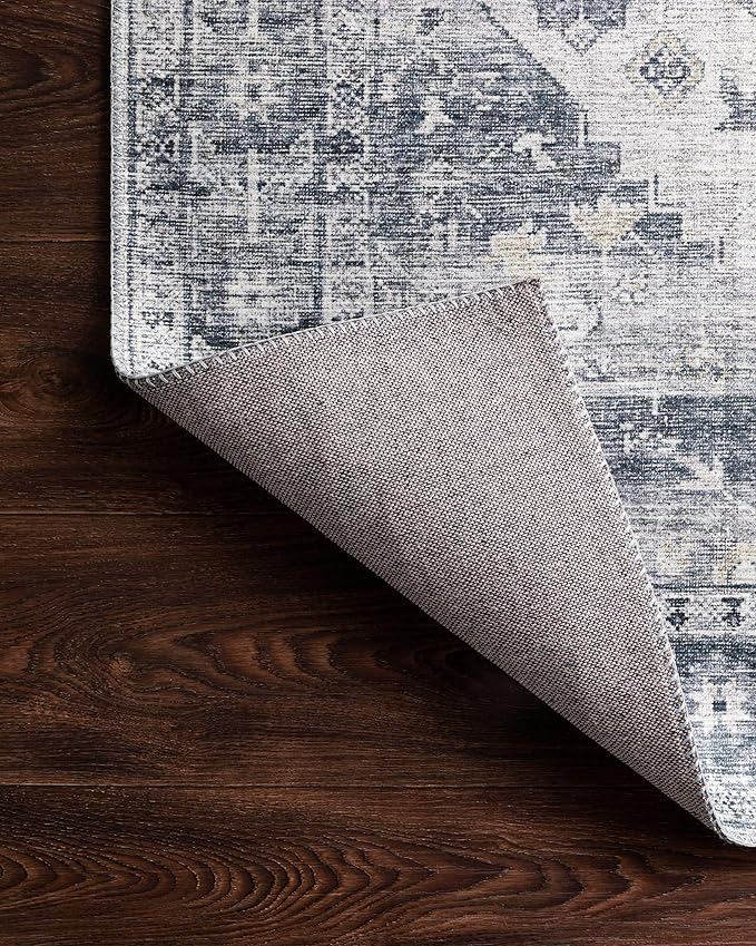 Loloi II Skye Collection SKY-02 Silver/Grey 7'-6" x 9'-6" Area Rug