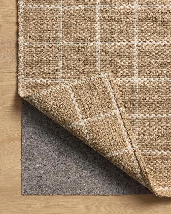 Loloi Chris Loves Julia Fletcher Collection FLE-01 Natural/Ivory 5'-0" x 7'-6", .37" Pile Height, Area Rug
