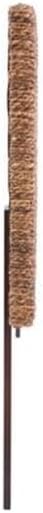 MAKLAINE 62.5" Banana Leaf Panel Headboard in Honey/Dark Brown