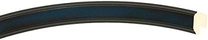 OVALCREST Oval Beveled Wall Mirror for Home Decor - Toronto Style - Royal Blue - 18" x 14"