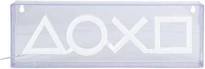 Paladone PlayStation LED Neon Light - Free Standing or Wall Mountable - Game Room Accessories & Decor for Gamers