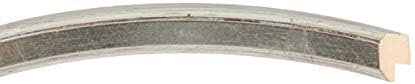 OVALCREST Oval Beveled Wall Mirror for Home Decor - Toronto Style - Silver Leaf with Brown Antique - 26" x 20"