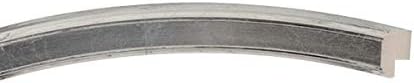 OVALCREST Oval Beveled Wall Mirror for Home Decor - Toronto Style - Silver Leaf with Black Antique - 26" x 20"