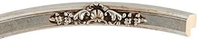 OVALCREST Oval Beveled Wall Mirror for Home Decor - Athena Style - Silver Leaf with Brown Antique - 26" x 20" Outside Dimensions