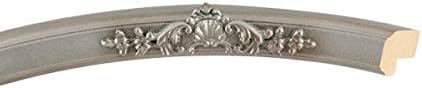 OVALCREST Oval Beveled Wall Mirror for Home Decor - Athena Style - Silver Shade - 18" x 14" Outside Dimensions
