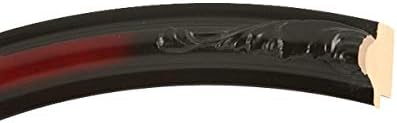 OVALCREST Oval Beveled Wall Mirror for Home Decor - Florence Style - Rosewood - 28" x 24"