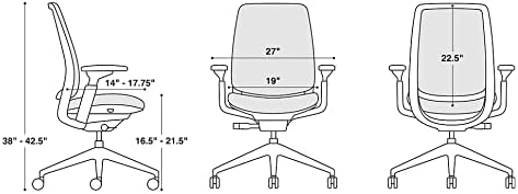 Steelcase Series 2 Office Chair, Graphite Frame, Cogent Connect Malt, Hard Floor Casters
