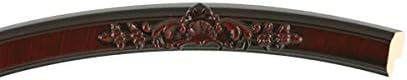 OVALCREST Oval Beveled Wall Mirror for Home Decor - Athena Style - Vintage Cherry - 26" x 22" Outside Dimensions