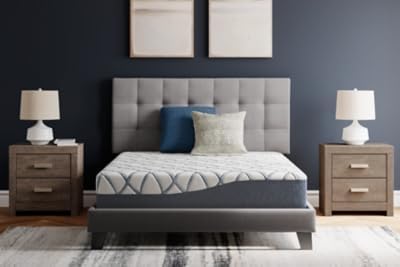 Signature Design by Ashley 10 Inch Chime Elite 2.0 Firm Green Tea Memory Foam Mattress for Cool Sleep and Pressure Relief, California King, Fiberglass Free, Mattress In A Box