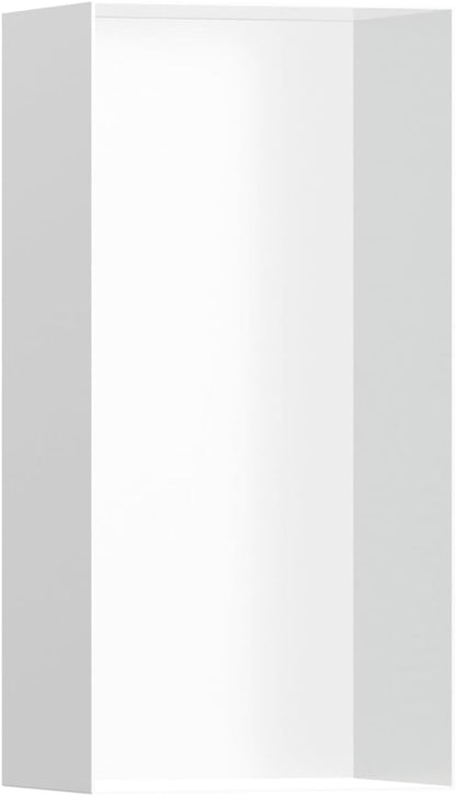 hansgrohe XtraStoris Minimalistic Recessed Wall Niche with Open Frame 12"x 6"x 4" in Matte White, 56070700