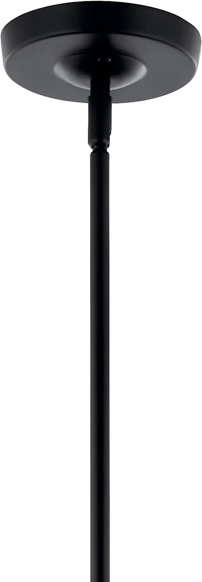 KICHLER Livadia 6-Light Chandelier, Soft Modern-Light in Black, for Foyer, Great Room, or Vaulted Dining or Bedroom (33" x 36.25"), 52673BK