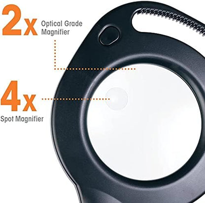 Ottlite 2 in 1 LED Magnifier and Table Light