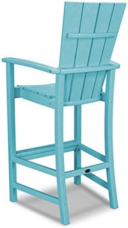 POLYWOOD® Quattro Adirondack Bar Chair in Lemon