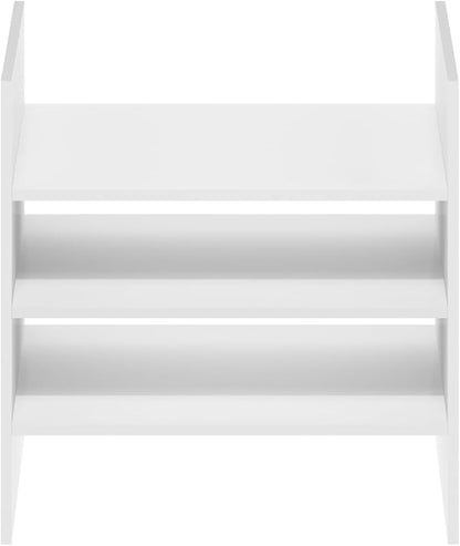 Furinno Cubicle Cube Insert, 3-Shelf Cube Organizer, Fits into Extra Thick Cubes, for Organizers and Storage, White (Does not fit IKEA Kallax Shelving)