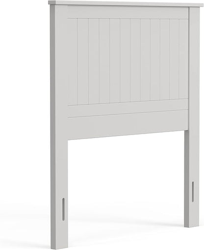 Glenwillow Home Wainscott Wood Panel Headboard in White - Twin Size