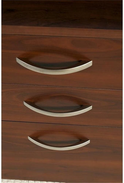 Bush Business Furniture Series C 72W L Shaped Desk with 48W Return and Mobile File Cabinet in Hansen Cherry
