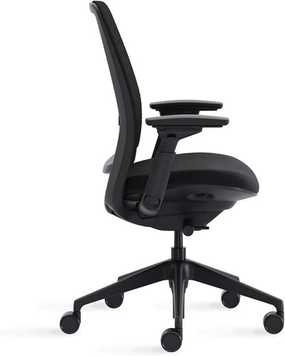 Steelcase Series 2 Office Chair, Graphite Frame, Cogent Connect Graphite, Hard Floor Casters