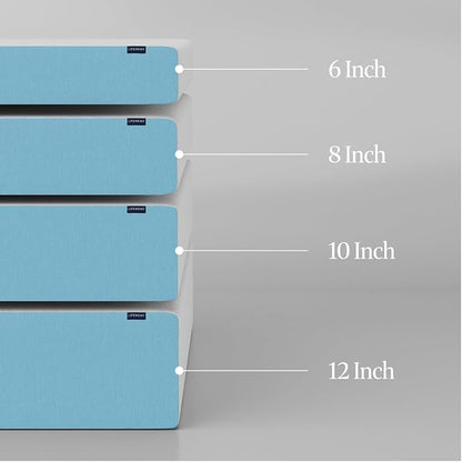 LIFEMENT Basic King Cooling Gel Infused Memory Foam Mattress in a Box | Medium Firm Bed, Fiberglass Free, Certified Pressure Relief Foam, Cooling Comfort Sleep, 12 Inch