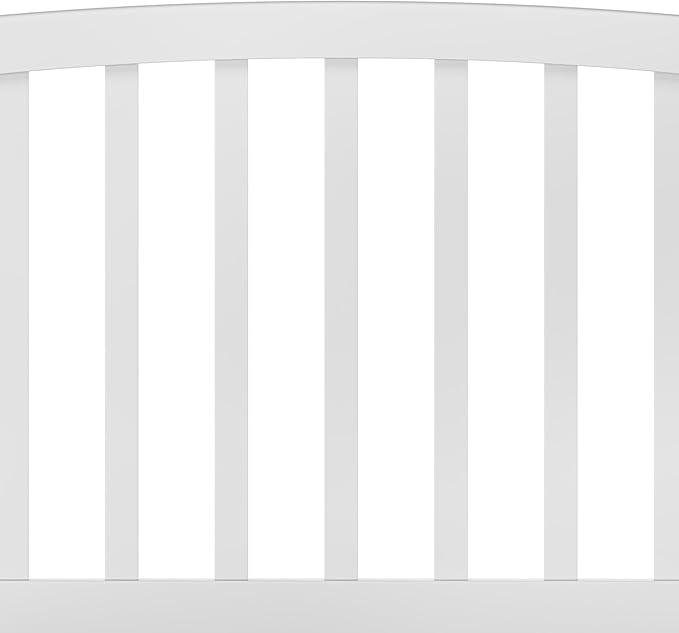 Hillsdale Carolina Headboard with Bed Frame, Full/Queen, White