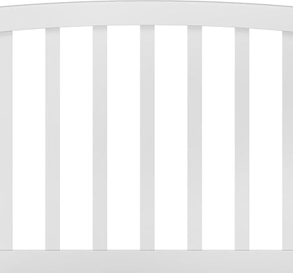 Hillsdale Carolina Headboard with Bed Frame, Full/Queen, White