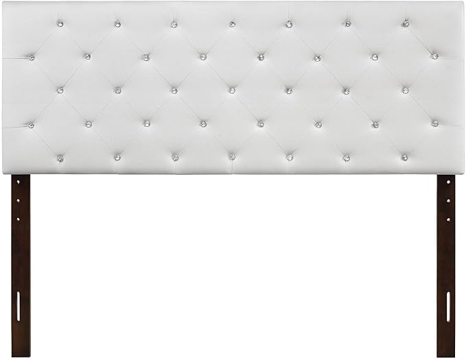 Gothic Grandeur Full Headboard - Adjustable Height Faux Leather - Bedroom Decor Upgrade
