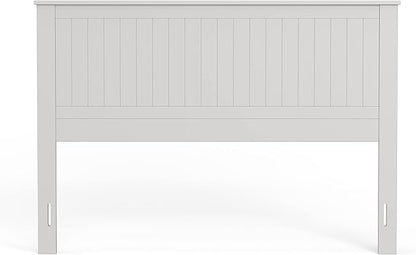 Glenwillow Home Wainscott Wood Panel Headboard in White - Queen Size