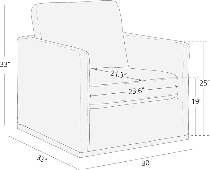 CHITA Genuine Leather Swivel Accent Chair, FSC Certified Mid Century Modern Arm Chair for Living Room and Bedroom, Fully Assembled, Mink Brown