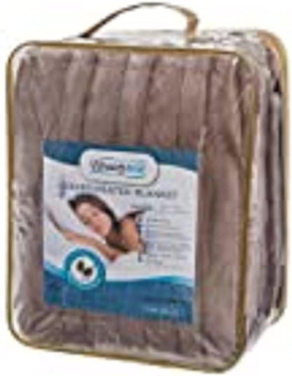 Beautyrest Heated Electric Blanket for Cold Weather, Fast Heating Heated Blanket, Auto Shut Off, Virtually Zero EMF, Multi Heat Setting, UL Certified, Ivory Queen (90 inx84 in)