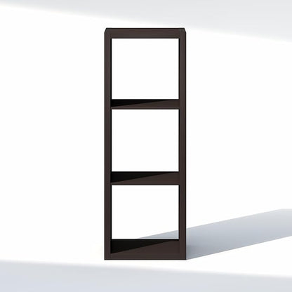 Furinno Cubic Closet Organizers and Storage, 3-Cube Closet Organizer, Open Shelf Closet Storage, Extra Thick Frame for Wardrobe, Bedroom, Living Room, Dark Oak
