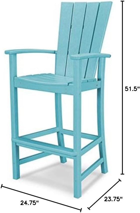 POLYWOOD® Quattro Bar Chair, Tangerine